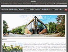 Tablet Screenshot of fattoriasanfrancesco.it